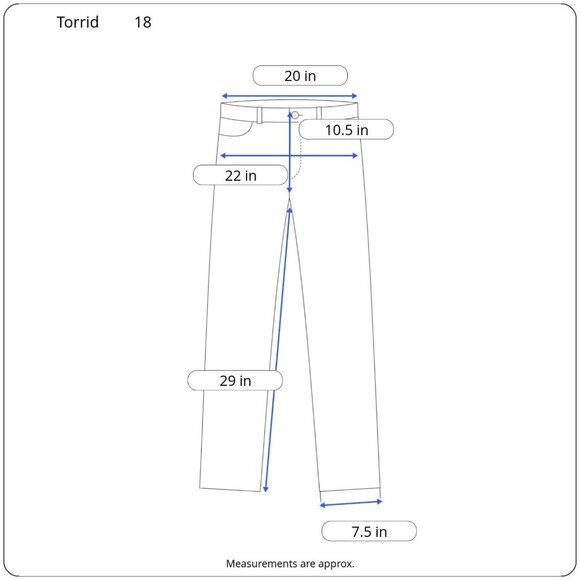 Torrid Womens Boyfriend Straight Vintage Stretch Denim Mid-Rise Jean 18R - Picture 3 of 15